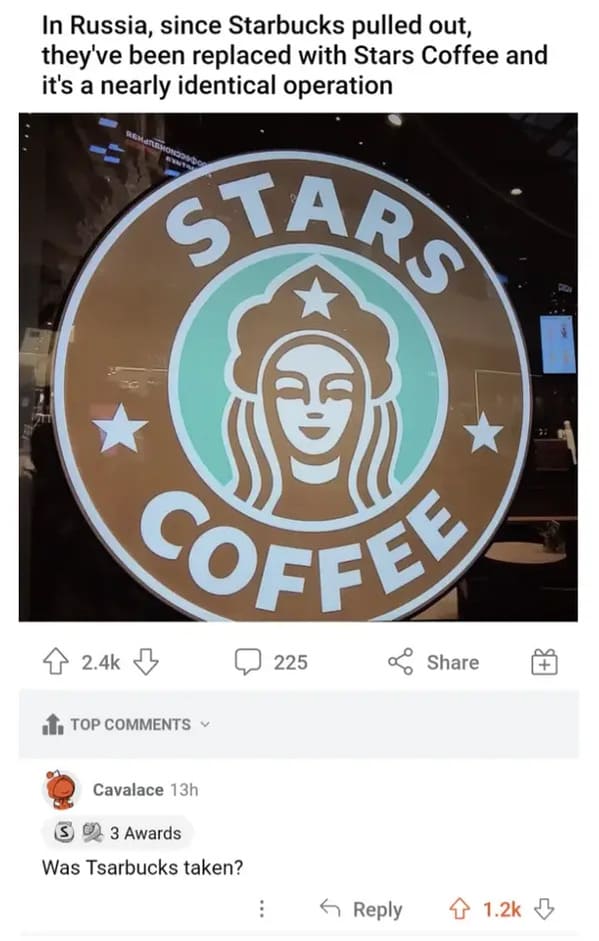 stars coffee logo - In Russia, since Starbucks pulled out, they've been replaced with Stars Coffee and it's a nearly identical operation Stars Rehatsh Coffee Top Cavalace 13h 3 Awards Was Tsarbucks taken? 225