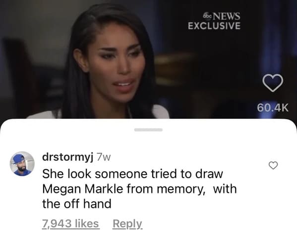 media - bbc News Exclusive drstormyj 7w She look someone tried to draw Megan Markle from memory, with the off hand 7,943 . 3