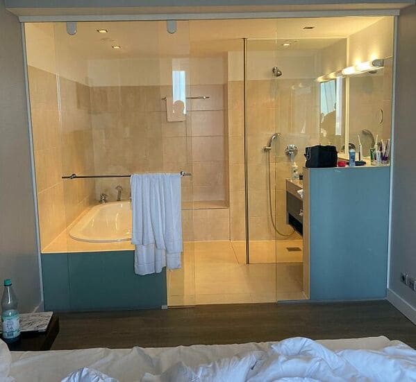 “Why Do Hotel Rooms Insist On Making Me Watch My Partner Bathe? I’m Just Glad I’m Not Sharing The Room With A Friend Or Parent”