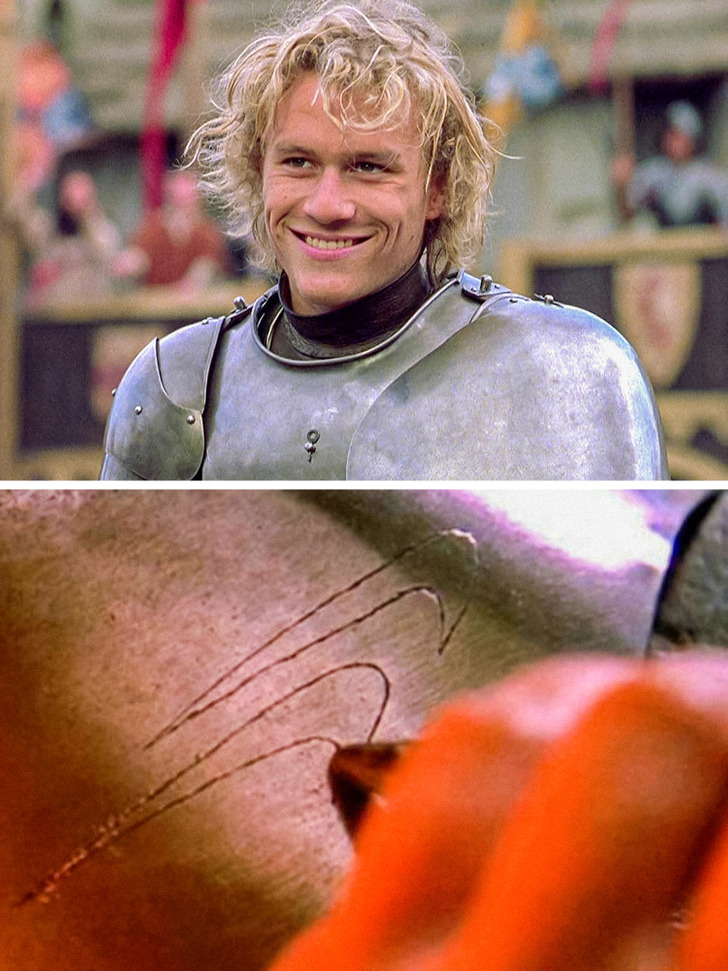 In A Knight’s Tale, viewers saw a logo we all know very well — Nike.The founder of Nike approved of using the logo in the movie. The man’s name is Phil Knight. His last name is the same as the word in the film’s title.
