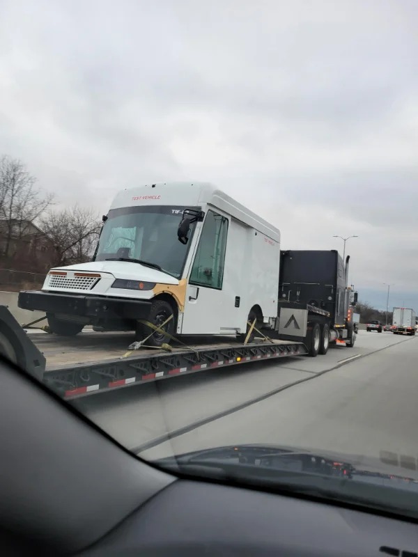 “Saw a prototype of the new USPS mail trucks on the highway today.”