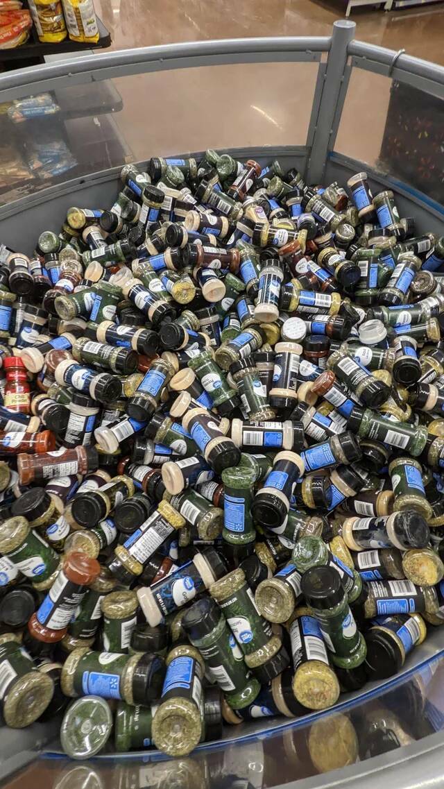 "Walmart in my city has their spices all in a big bin"