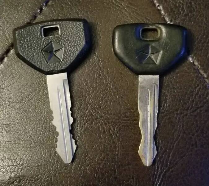 A spare key vs. the main key that's been used for 12 years: