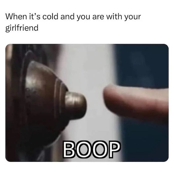 spicy memes - When it's cold and you are with your girlfriend Boop