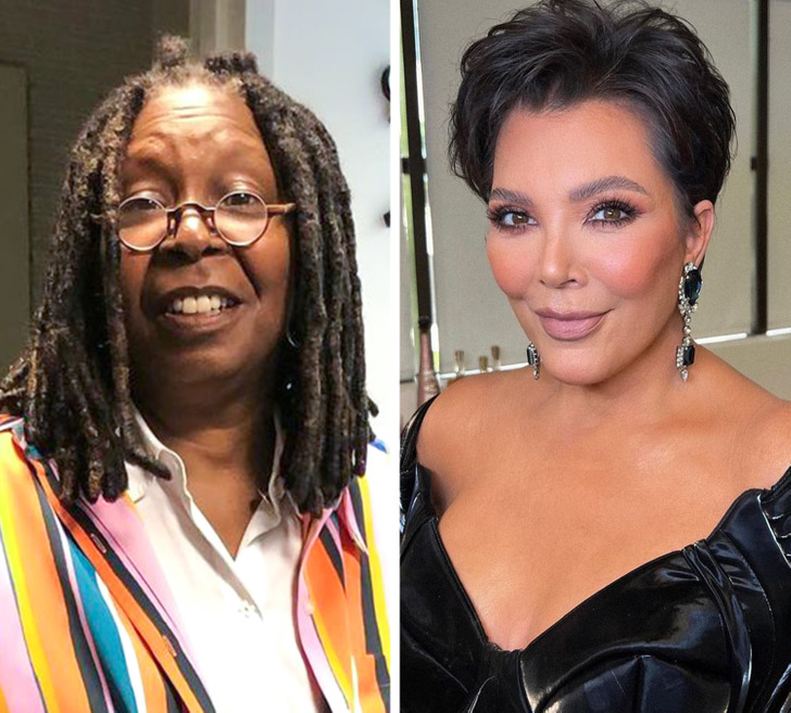 Whoopi Goldberg and Kris Jenner — 67 years