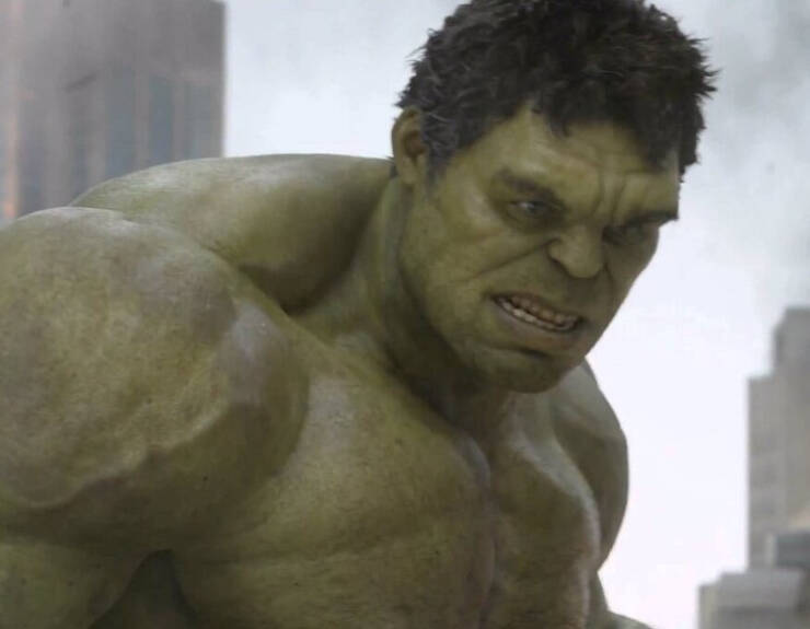 The Hulk is undoubtedly the most complicated hero in The Avengers because he represents a person struggling with opposite sides of himself. Yet, Bruce Banner seems to suddenly be able to “control his anger” at the climax of the movie. Besides, if he says he’s “always angry,” shouldn’t he be transformed all the time?