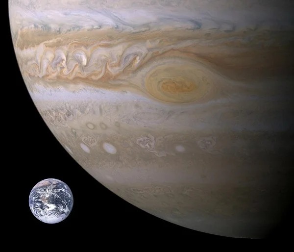 Jupiter shrinks by 2cm every year. When it first formed, it was twice as big as it is now.