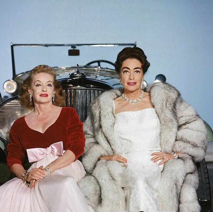 historical photos - bette davis and joan crawford