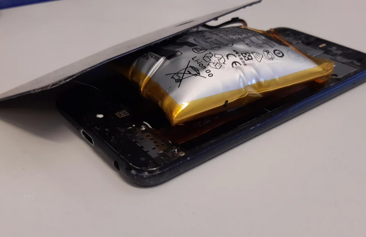 “Came back from vacation to find my second phone like this.”