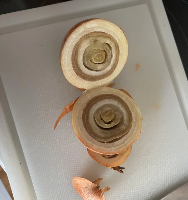 “Every single onion I just bought is like this. I got them today.”