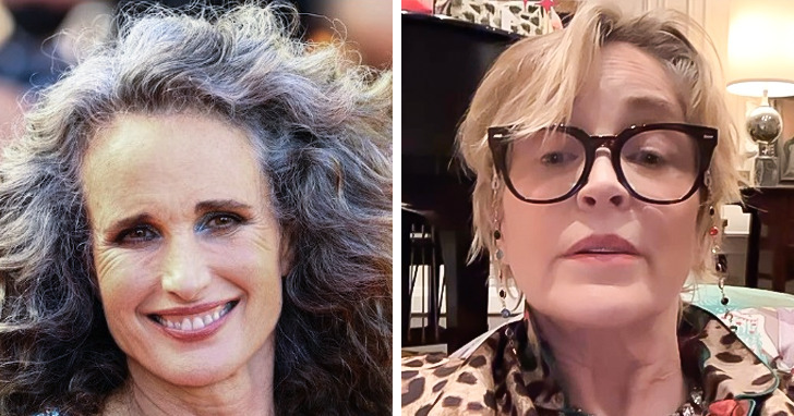 Andie MacDowell and Sharon Stone — 64 years old