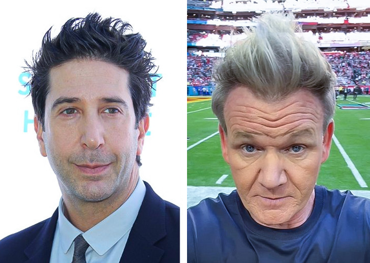 David Schwimmer and Gordon Ramsay — 56 years old