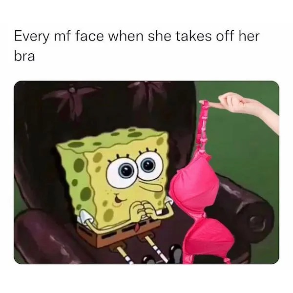 spicy sex meems - cartoon - Every mf face when she takes off her bra 8