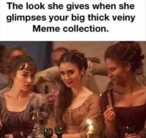 super spicy memes - The look she gives when she glimpses your big thick veiny Meme collection.