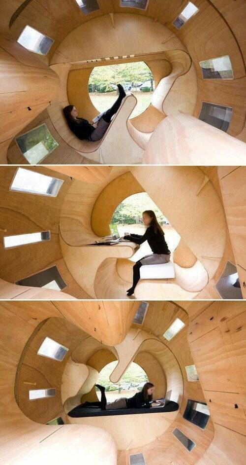 "A rotating room"