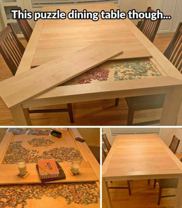puzzle table - This puzzle dining table though...