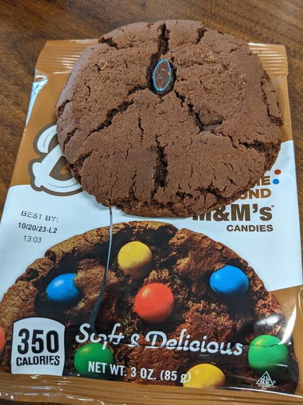 “This cookie I bought today.”