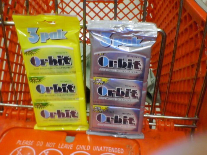 My mom won a year's supply of Orbit gum. As a 7-year-old, I was stoked. Me and my sister chewed so much gum, that we still don't chew Orbit to this day.