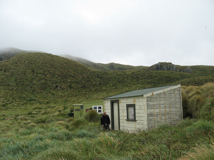 of castaway huts (or depots) which are deliberately placed on isolated islands by governments. They contain supplies and tools which can help people who become stranded there. Most were built by the New Zealand government in the 19th and 20th centuries.
