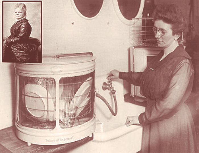about Josephine Cochrane, who invented the dishwasher because she was fed up of China breaking whilst being hand washed.