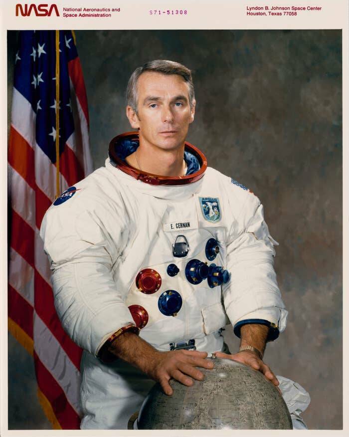 fascinating photos - eugene a cernan - Nasa National Aeronautics and Space Administration $7151308 E. Cernan Lyndon B. Johnson Space Center Houston, Texas 77058