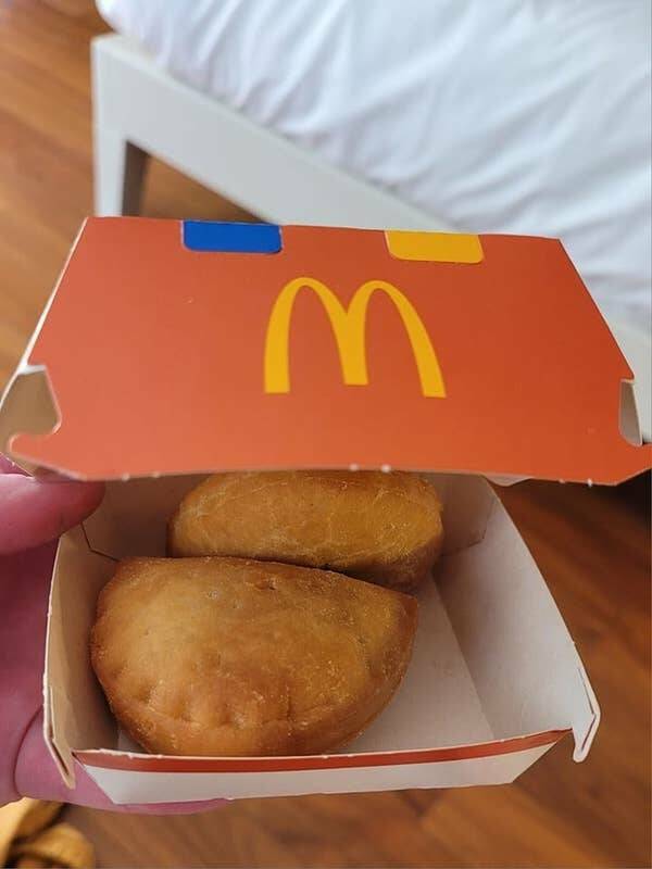 fascinating photos - mcdonald's in italy sell mini calzones - m