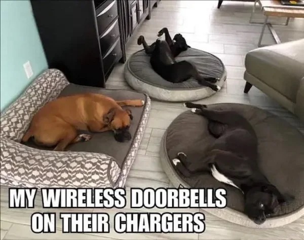 my wireless doorbells on their chargers - My Wireless Doorbells On Their Chargers