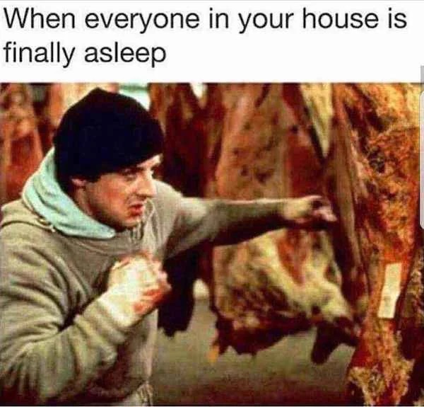 beat meat rocky - When everyone in your house is finally asleep