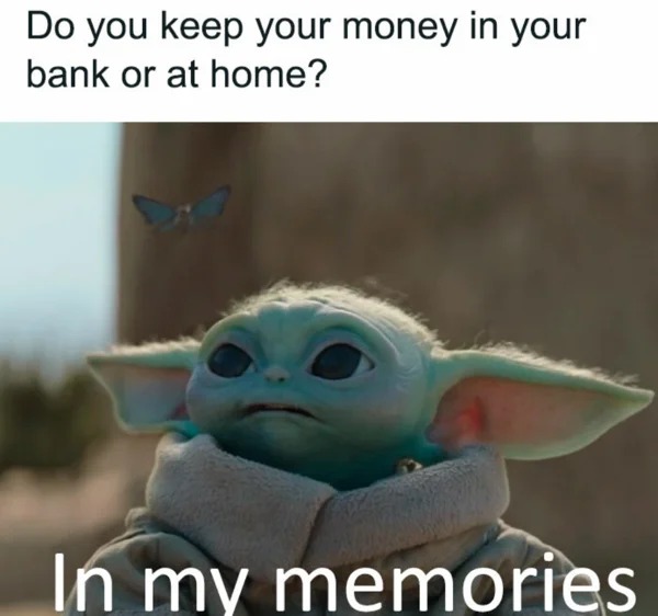 meme for broke folk - the campsites at disney's fort wilderness resort - Do you keep your money in your bank or at home? In my memories