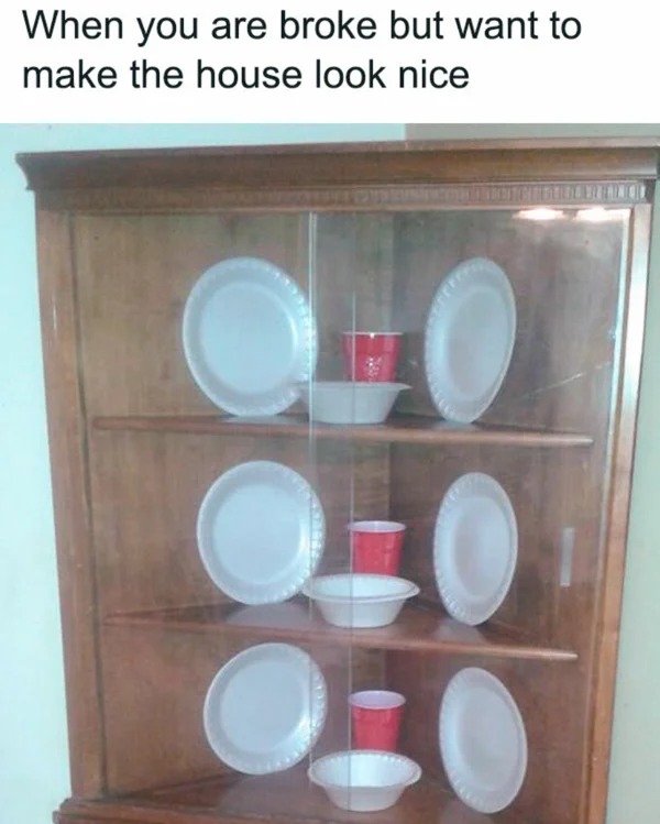 meme for broke folk - shelf - When you are broke but want to make the house look nice V 0 20 For