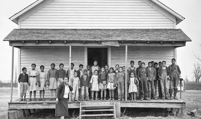 28 Students Of A One-Room School At La Forge Farms. Missouri, January 1939