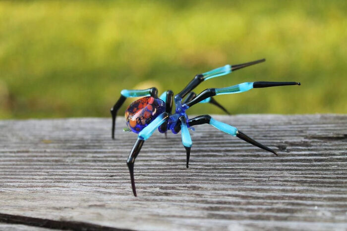 I Will Try To Surprise You With A Glass Sculpture Of A Spider That I Made Myself. What Do You Think, Is It Worthy Of Your Attention?