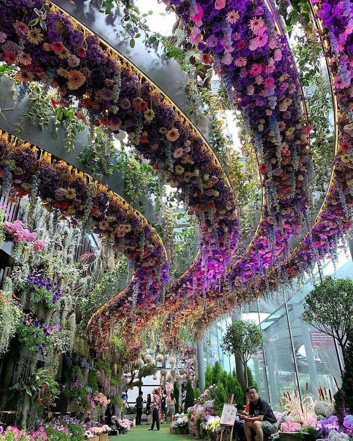 A Dome Of Flowers Gardens By The Bay, Singapore