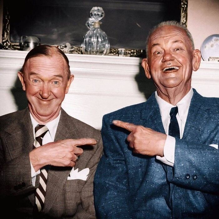 cool and fascinating photos  - laurel and hardy last - man