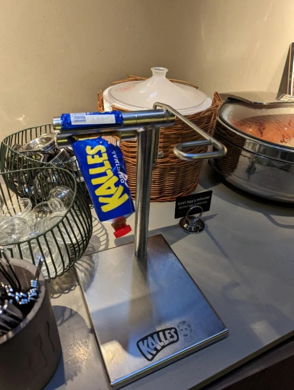 “This mustard tube squeezer in the hotel I am staying at”