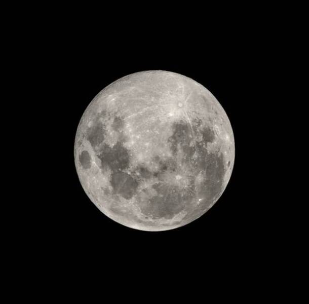 And this is what the moon looks like in the southern hemisphere. It's upside-down: