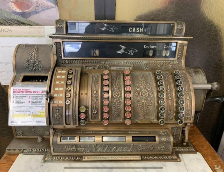 "My barbershop still uses their original cash register from 1904."