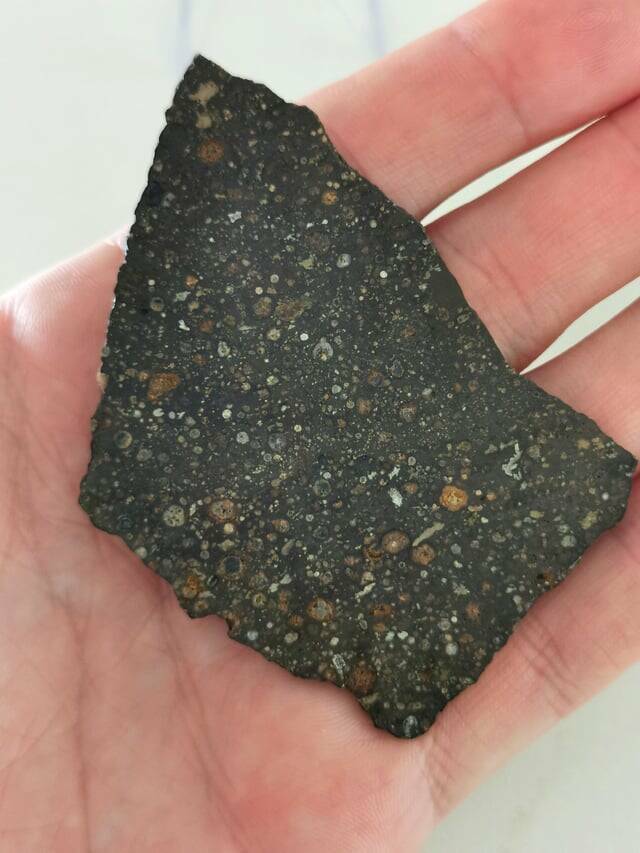 "A slice of a meteorite"