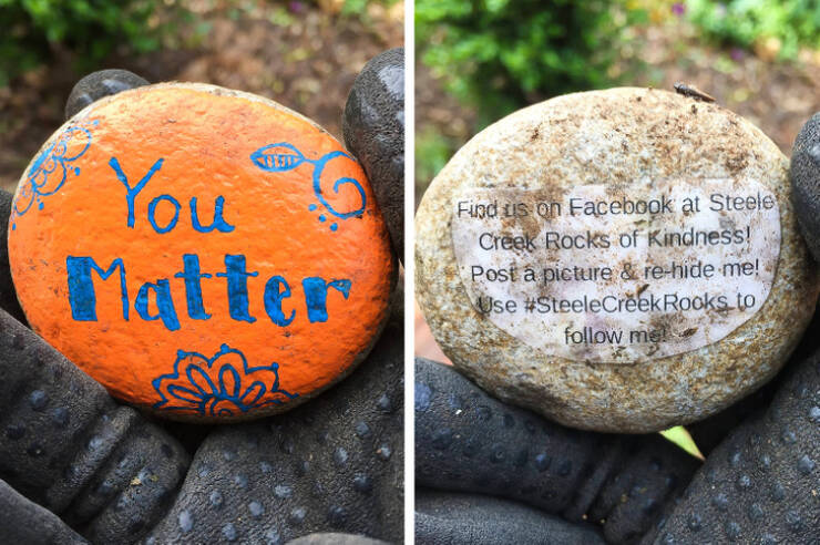 wholesome pics and memes - winter squash - You Matter Sest Find us on Facebook at Steele Creek Rocks of Kindness! Post a picture & rehide me! Use Rocks to me!