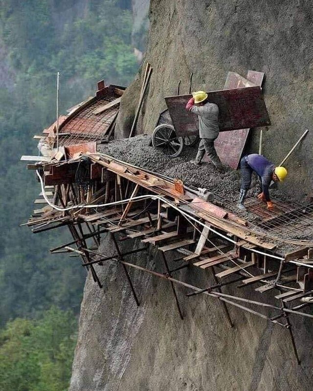 fascinating photos from online - building on side of cliff