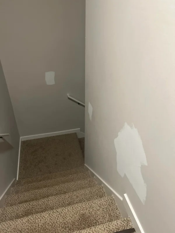 “Was told by my builder that this was the correct paint for the walls”