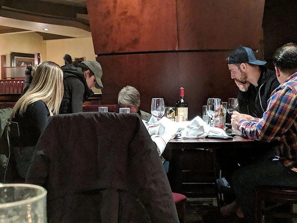 I get that parenting is hard, but changing your baby at a restaurant table……