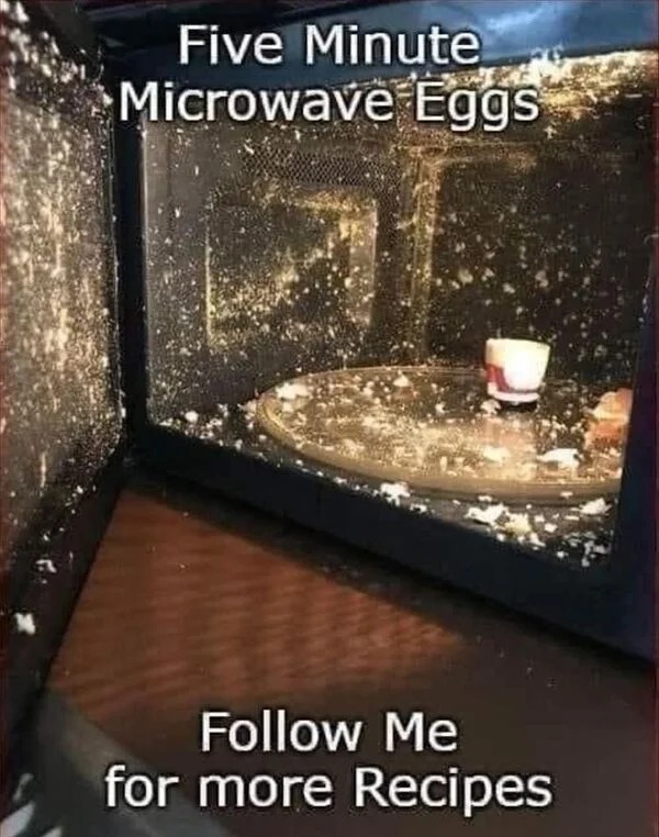 people having a bad day -  water - Five Minute Microwave Eggs Me for more Recipes
