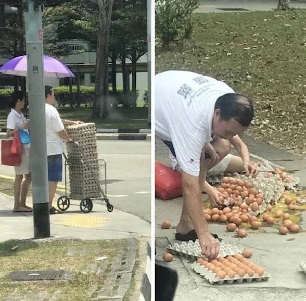 people having a bad day -  egg hoarding