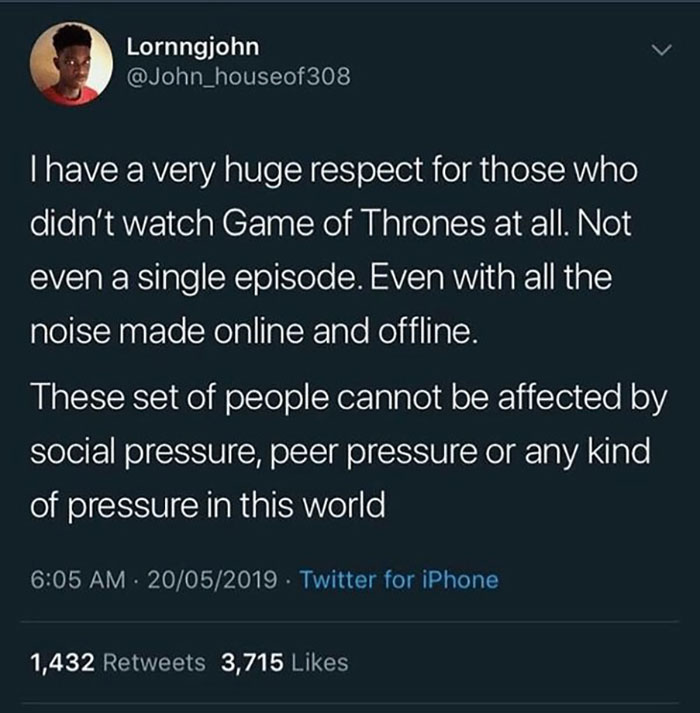 fresh and funny pics - if an individual has never tried broccoli - Lornngjohn I have a very huge respect for those who didn't watch Game of Thrones at all. Not even a single episode. Even with all the noise made online and offline. These set of people can