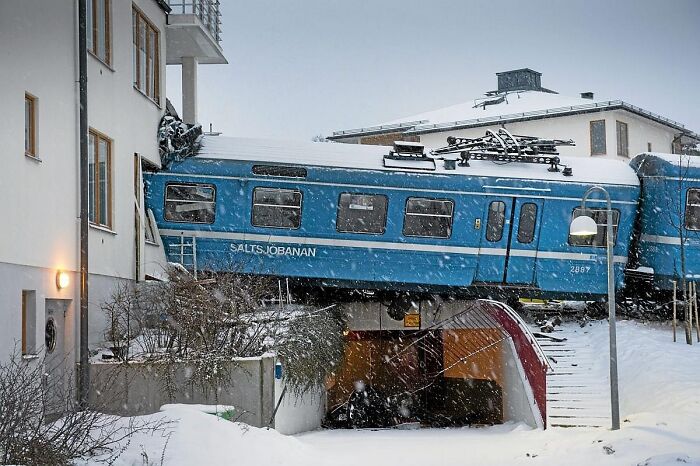 Expensive Fails - train crashes into house
