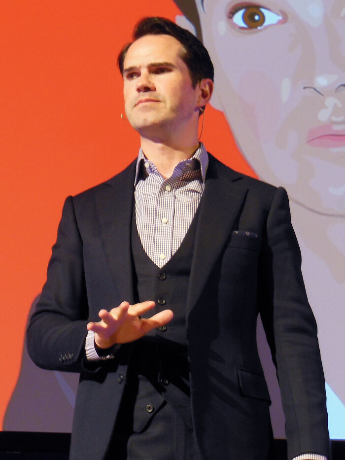 Only ever met one celebrity. Jimmy Carr, unsure how familiar Americans are with him. Met him in New York on Times Square, seemed like a cool and humble guy.