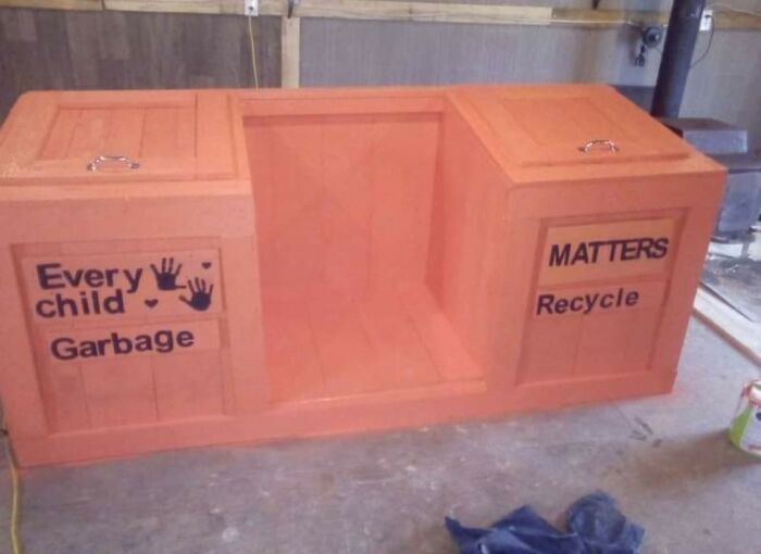 designs that failed - waste container - Every child Garbage Matters Recycle