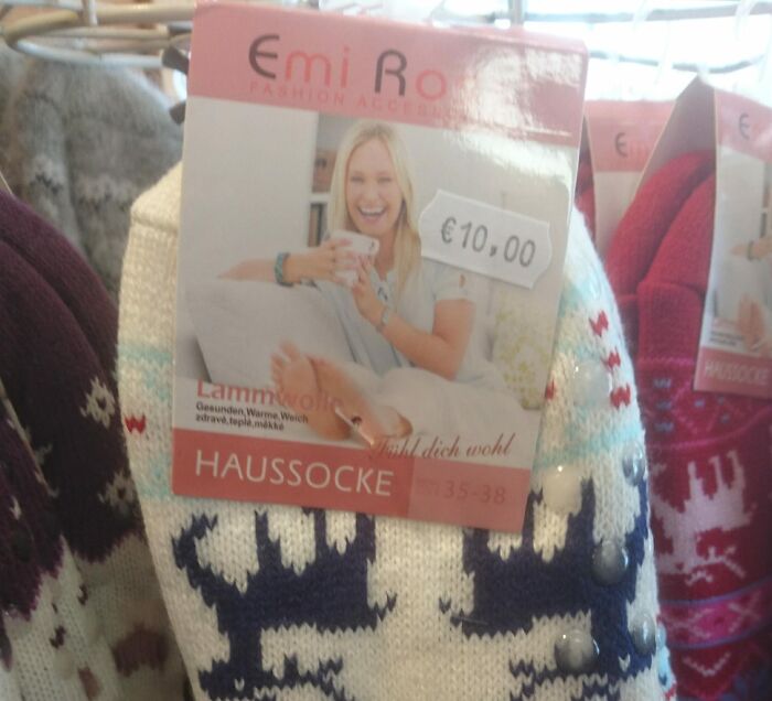 designs that failed - sock model not wearing socks