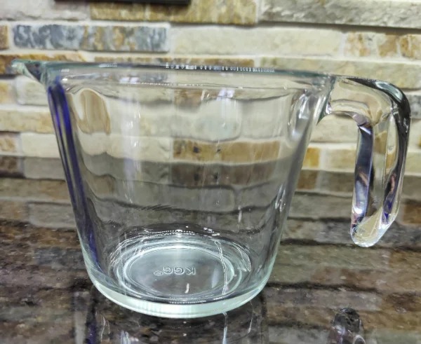 “New measuring cup. All the ink came off in the first wash”